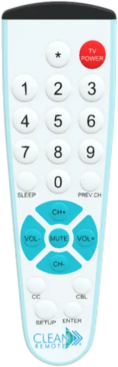 Clean Remote CR1R for TV and Cable Box
