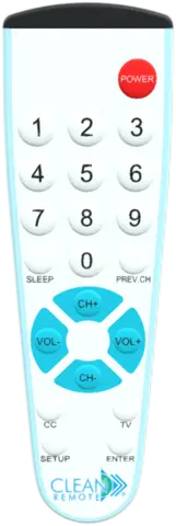 Clean Remote CR2BB Big Button TV Remote