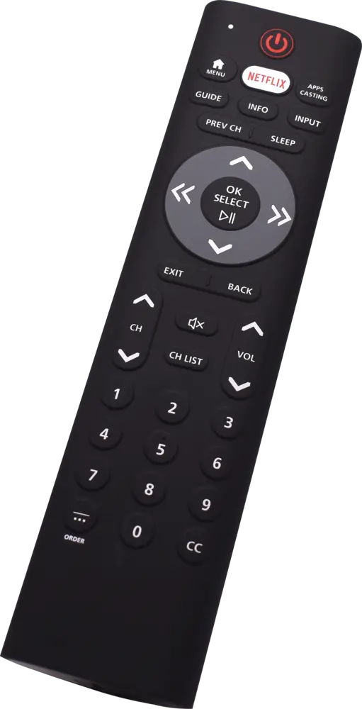 Clean Remote SCR10NL Streaming Remote, Logo on Back